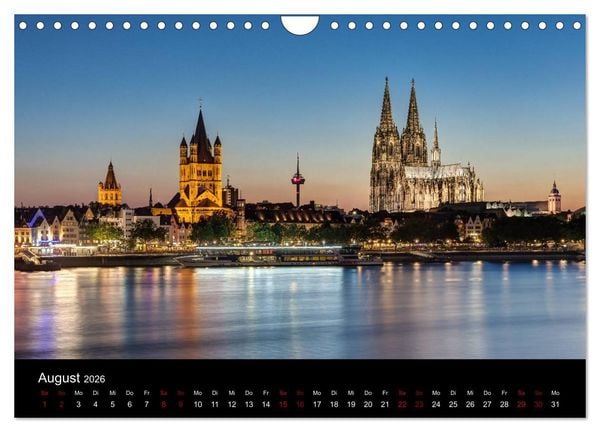 Produktbild: St&auml;dte und Sehensw&uuml;rdigkeiten in Deutschland (Wandkalender 2026 DIN A4 quer), CALVENDO Monatskalender