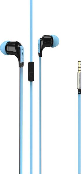 Vivanco Talk 4 In Ear Kopfhörer kabelgebunden Blau Headset