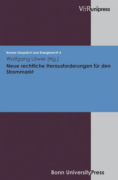 Produktbild: Neue rechtliche Herausforderungen f&uuml;r den Strommarkt