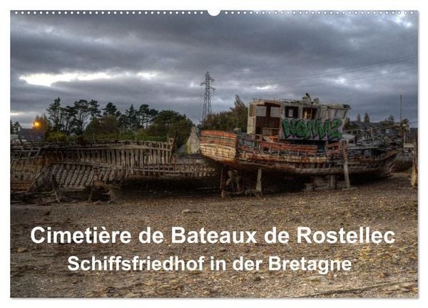 Produktbild: Cimeti&egrave;re de Bateaux de Rostellec (Wandkalender 2027 DIN A2 quer), CALVENDO Monatskalender