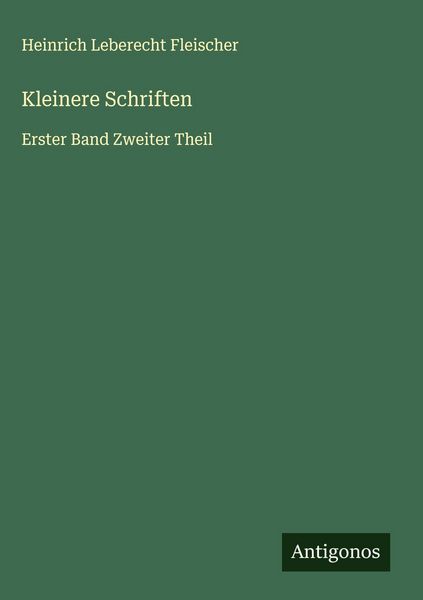Produktbild: Kleinere Schriften