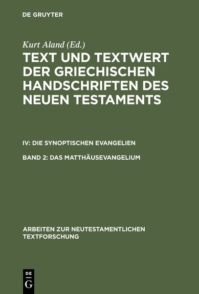 Produktbild: Das Matth&auml;usevangelium