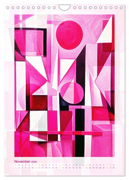 Produktbild: Licht und Schatten . Cubism Wall Art (Wandkalender 2026 DIN A4 hoch), CALVENDO Monatskalender