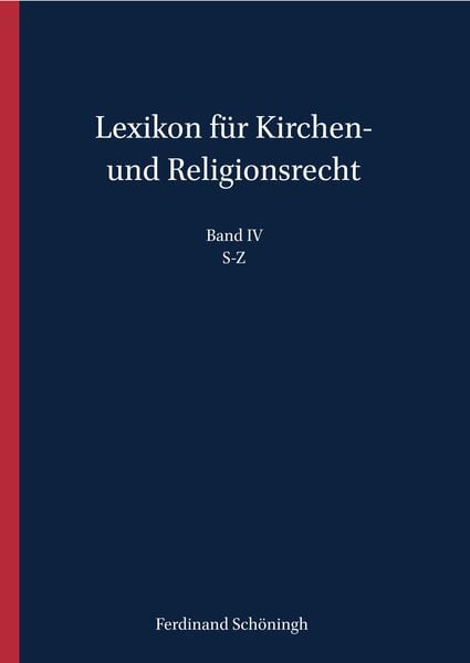 Produktbild: Lexikon f&uuml;r Kirchen- und Religionsrecht