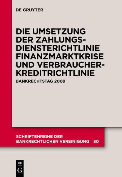 Produktbild: Die zivilrechtliche Umsetzung der Zahlungsdiensterichtlinie