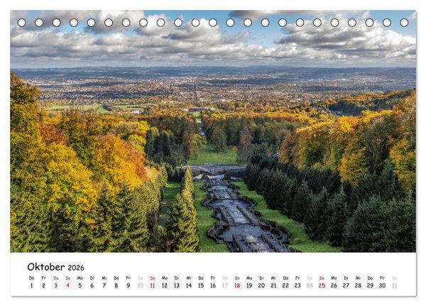 Fotogenes Nordhessen (Tischkalender 2026 DIN A5 quer), CALVENDO Monatskalender
