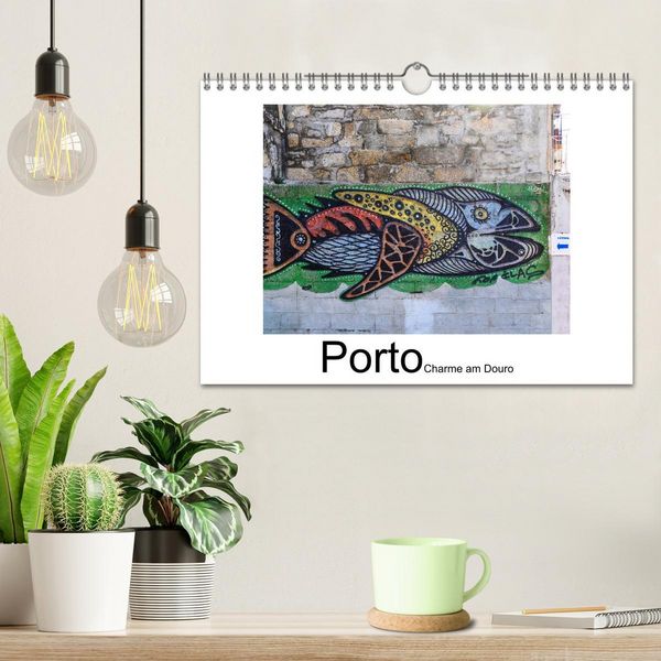 Produktbild: Porto - Charme am Douro (Wandkalender 2026 DIN A4 quer), CALVENDO Monatskalender