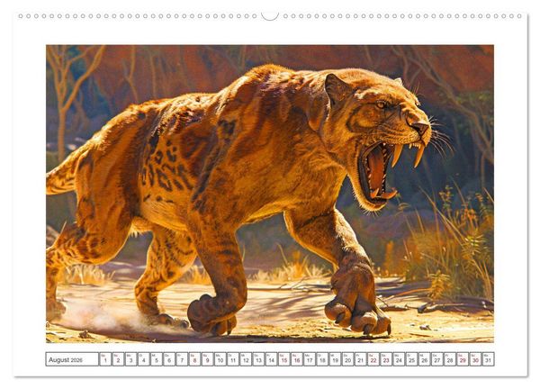 Produktbild: Vergessene Wunder - Ein Jahr mit ausgestorbenen Tieren (Wandkalender 2026 DIN A2 quer), CALVENDO Monatskalender