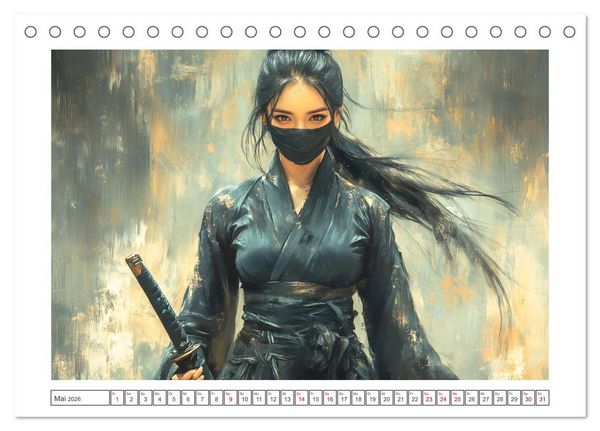 Produktbild: Mein Samurai (Tischkalender 2026 DIN A5 quer), CALVENDO Monatskalender