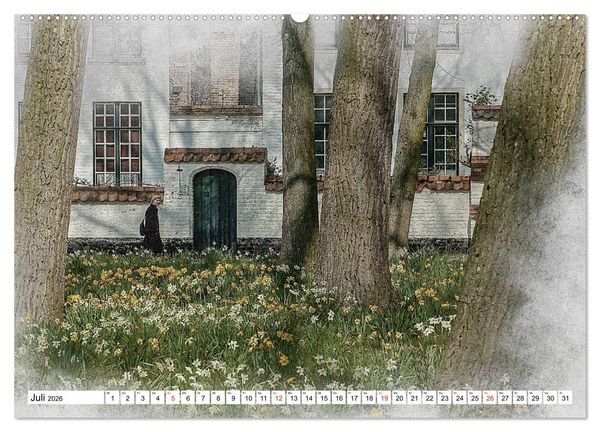 Produktbild: Br&uuml;gge, die Perle von Flandern (hochwertiger Premium Wandkalender 2026 DIN A2 quer), Kunstdruck in Hochglanz