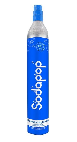 SODAPOP CO2 Zusatz-Zylinder 60L in Verkaufsverpackung