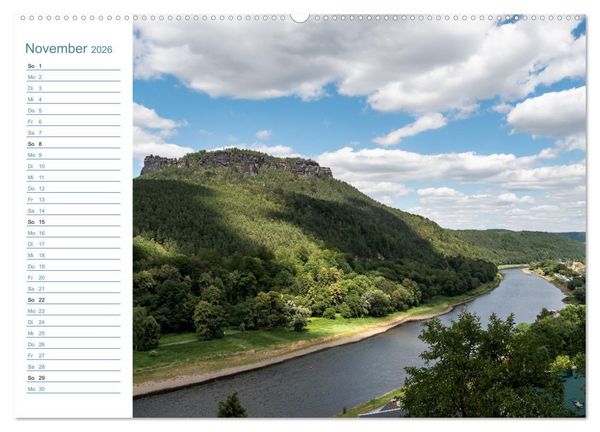 Produktbild: Lebensadern - Elbsandstein (Wandkalender 2026 DIN A2 quer), CALVENDO Monatskalender