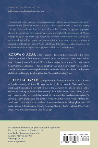 Produktbild: Globalization and Emerging Trends in African Foreign Policy