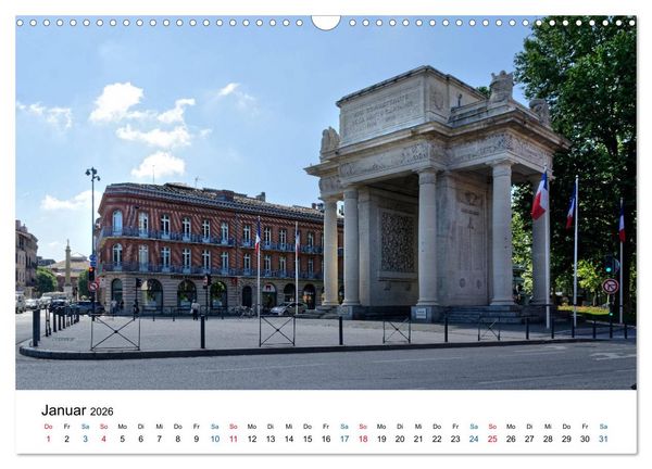 Produktbild: Frankreichs gro&szlig;e St&auml;dte - Toulouse (Wandkalender 2026 DIN A3 quer), CALVENDO Monatskalender