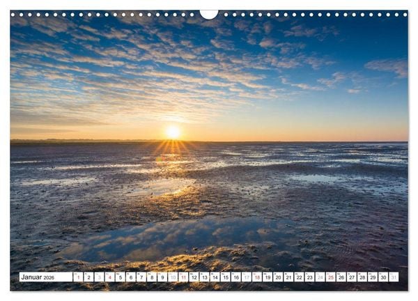 Produktbild: Eiderstedt - Willkommen am Watt (Wandkalender 2026 DIN A3 quer), CALVENDO Monatskalender