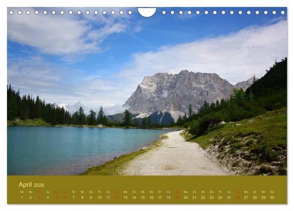 Produktbild: Bergseen - Juwelen der Berge (Wandkalender 2026 DIN A4 quer), CALVENDO Monatskalender
