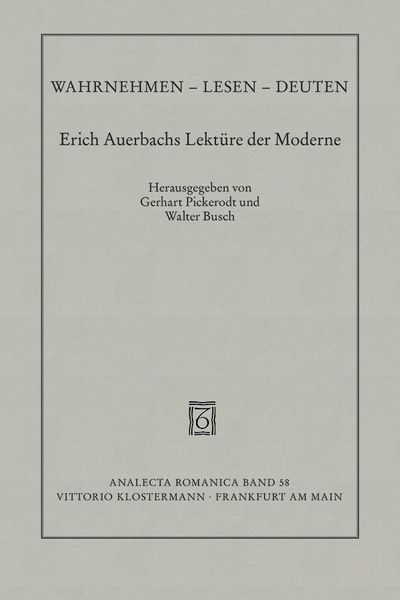 Produktbild: Wahrnehmen - Lesen - Deuten