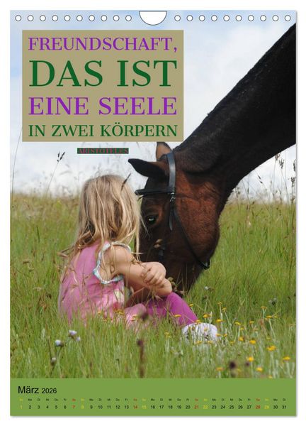 Produktbild: Freundschaft Weisheiten und Zitate (Wandkalender 2026 DIN A4 hoch), CALVENDO Monatskalender