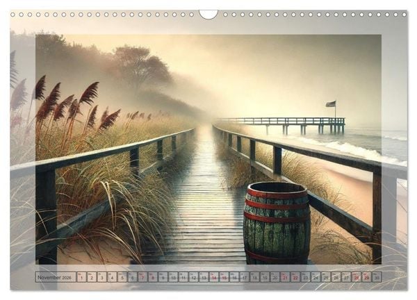 Produktbild: Pfade ans Meer (Wandkalender 2026 DIN A3 quer), CALVENDO Monatskalender