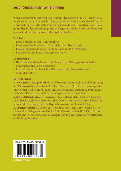 Produktbild: Lesson Studies in der Lehrerbildung