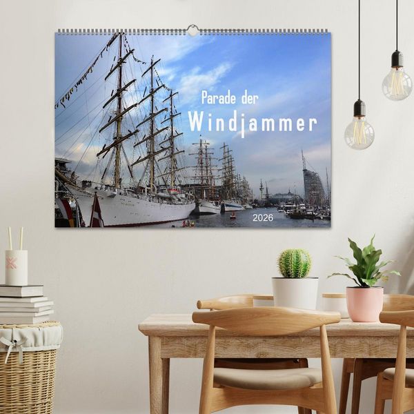 Produktbild: Parade der Windjammer - 2026 (Wandkalender 2026 DIN A2 quer), CALVENDO Monatskalender