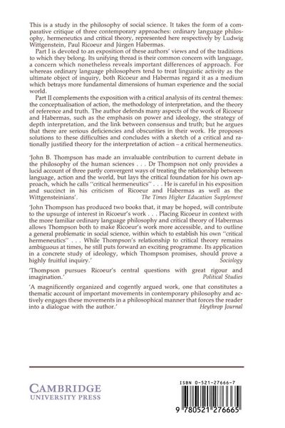 Produktbild: Critical Hermeneutics