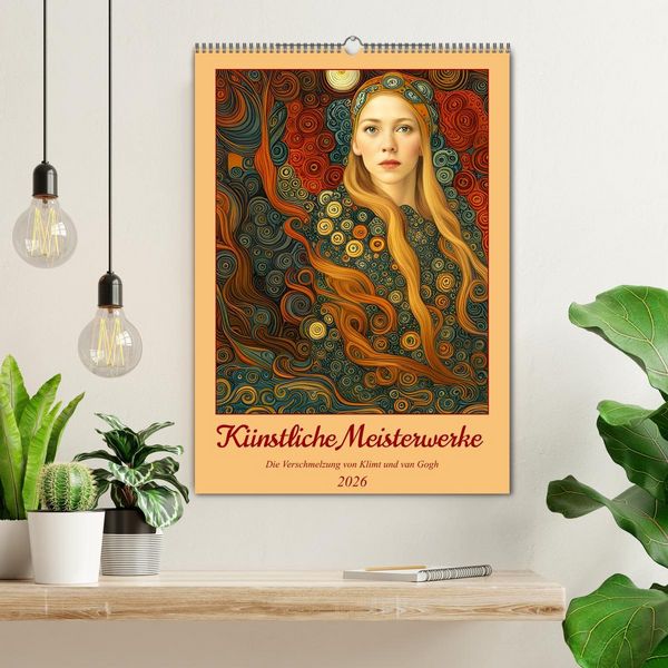 Produktbild: K&uuml;nstliche Meisterwerke (Wandkalender 2026 DIN A2 hoch), CALVENDO Monatskalender