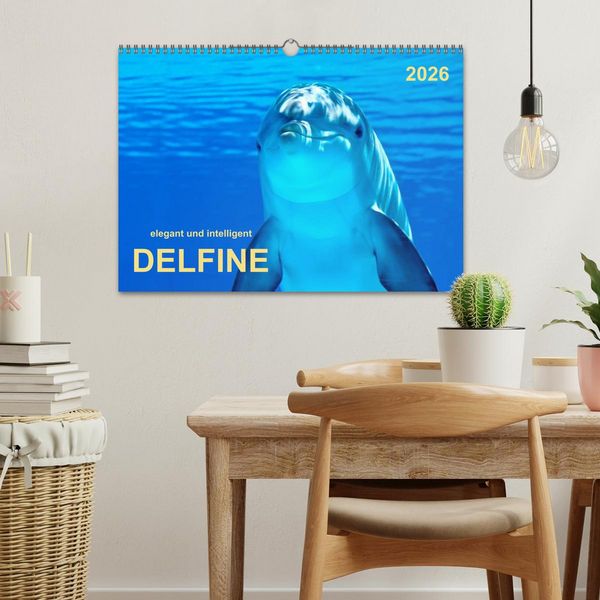 Produktbild: Delfine - elegant und intelligent (Wandkalender 2026 DIN A3 quer), CALVENDO Monatskalender