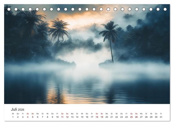 Produktbild: Die Seele des Dschungels - Eine Reise in tropische Wildnis (Tischkalender 2026 DIN A5 quer), CALVENDO Monatskalender