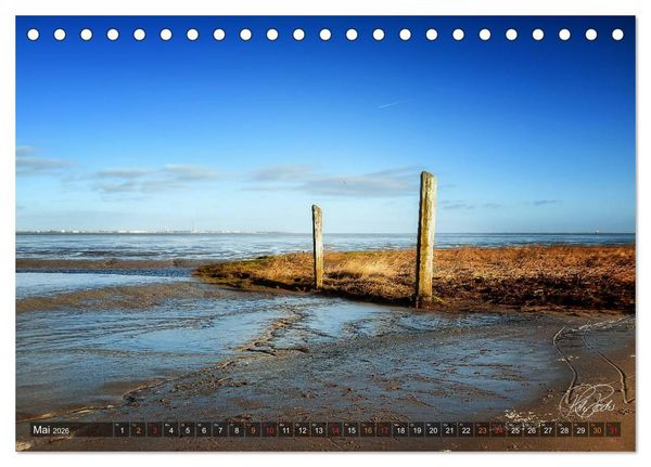 Produktbild: Friesland - Watt und Nordsee / CH-Version (Tischkalender 2026 DIN A5 quer), CALVENDO Monatskalender