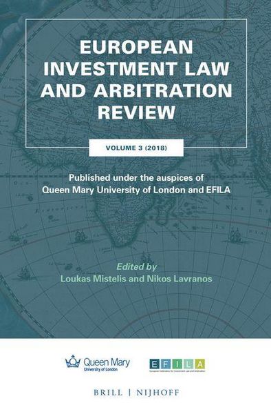 Produktbild: European Investment Law and Arbitration Review