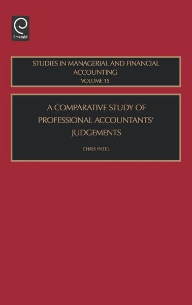 Produktbild: Comparative Study of Professional Accountants Judgements