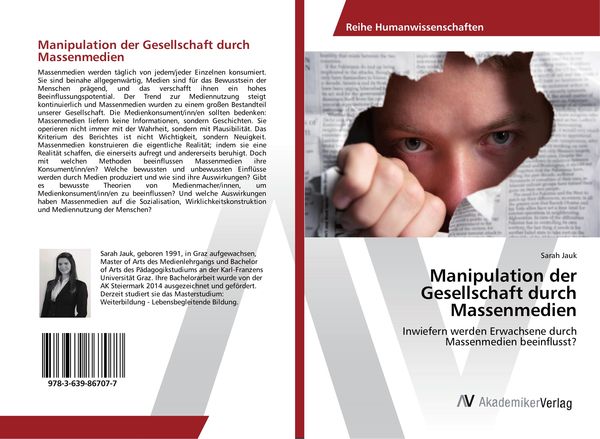 Produktbild: Manipulation der Gesellschaft durch Massenmedien