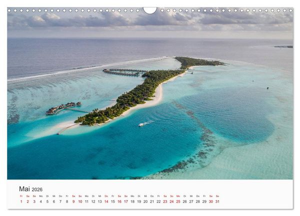 Produktbild: Malediven - Die sch&ouml;nsten Str&auml;nde der Welt. (Wandkalender 2026 DIN A3 quer), CALVENDO Monatskalender