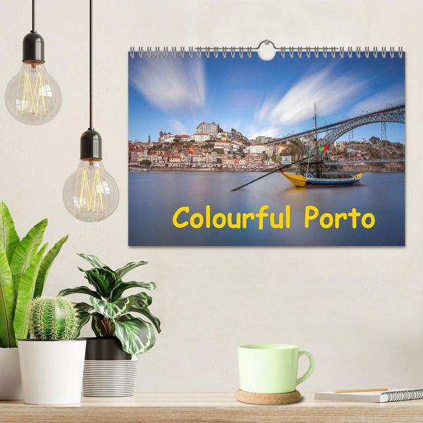 Produktbild: Colorful Porto (Wall Calendar 2026 DIN A4 landscape), CALVENDO 12 Month Wall Calendar