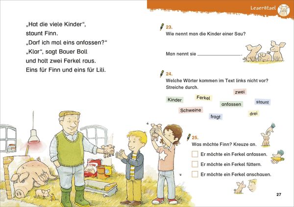 Produktbild: Duden Leseprofi &ndash; Lustiges Lese-&Uuml;bungsbuch f&uuml;r die 1. Klasse