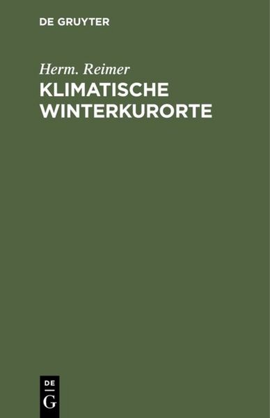 Produktbild: Klimatische Winterkurorte