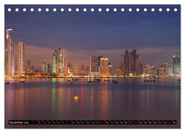 Produktbild: Panama Stadt (Tischkalender 2026 DIN A5 quer), CALVENDO Monatskalender