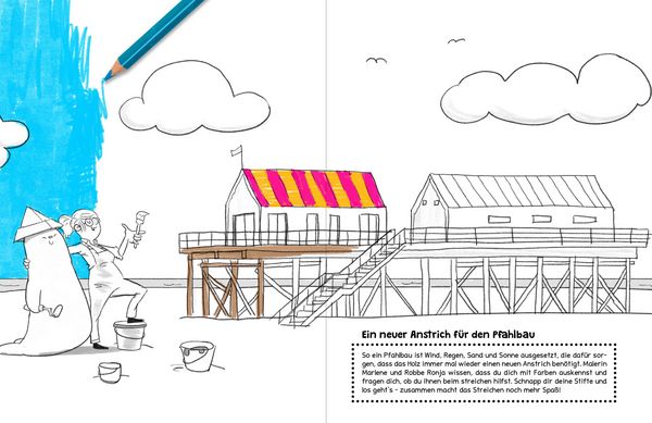 Produktbild: Das St. Peter-Ording Malbuch