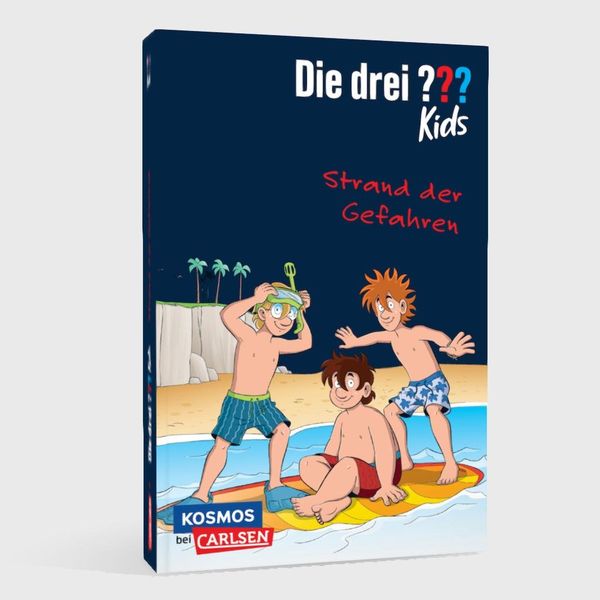 Produktbild: Die drei ??? Kids: Strand der Gefahren. Dreifachband. (Enthält die Bände: Achtung, Strandräuber!, Insel der Haie, Surfstrand in Gefahr)