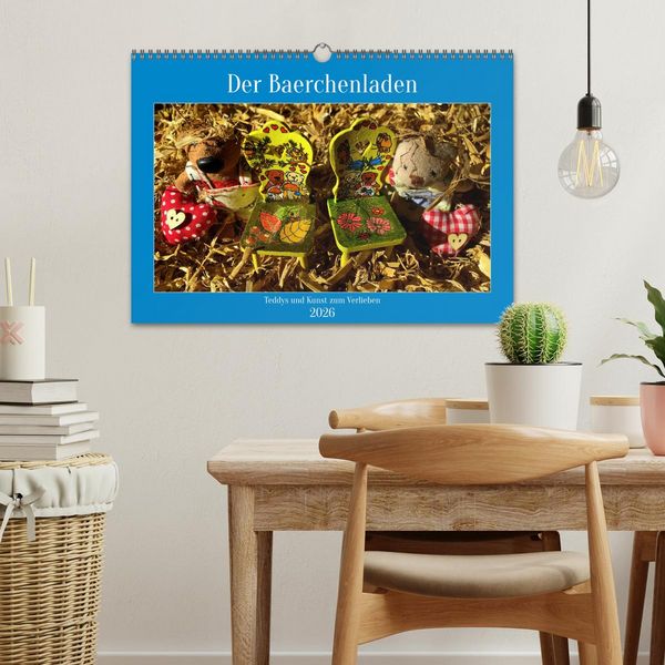 Produktbild: Der Baerchenladen, Teddys und Kunst zum Verlieben (Wandkalender 2026 DIN A3 quer), CALVENDO Monatskalender