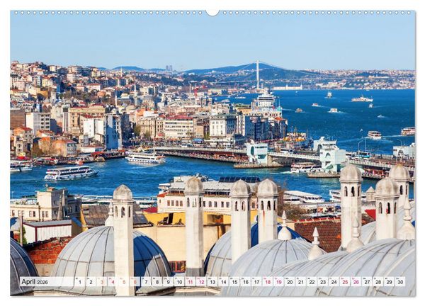 Produktbild: Istanbul - die Stadt zwischen zwei Welten (hochwertiger Premium Wandkalender 2026 DIN A2 quer), Kunstdruck in Hochglanz
