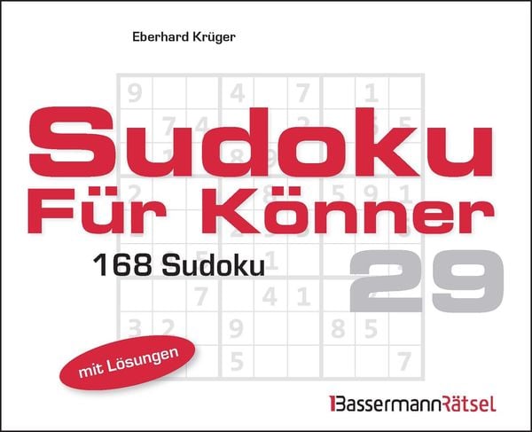 Sudoku für Könner 29, Taschenbuch von Eberhard Krüger, Bassermann, 9783809451020