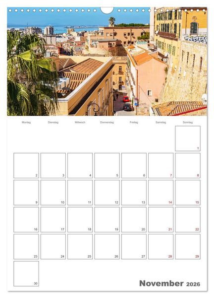 Produktbild: Cagliari - Urlaubsplaner (Wandkalender 2026 DIN A3 hoch), CALVENDO Monatskalender