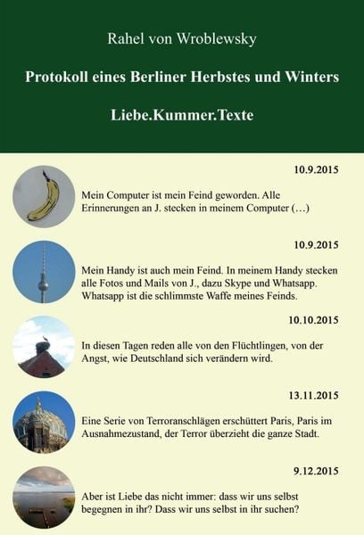 Produktbild: Protokoll eines Berliner Herbstes und Winters