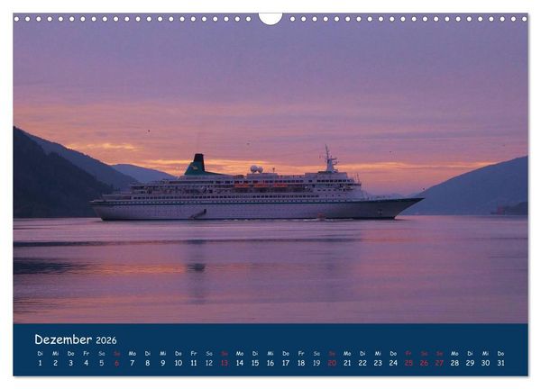 Produktbild: Traumschiffe im Norden (Wandkalender 2026 DIN A3 quer), CALVENDO Monatskalender