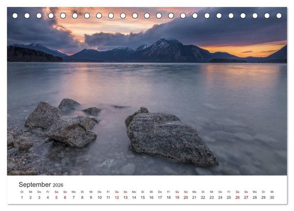 Produktbild: Berge und Seen - Die Perlen der Natur (Tischkalender 2026 DIN A5 quer), CALVENDO Monatskalender