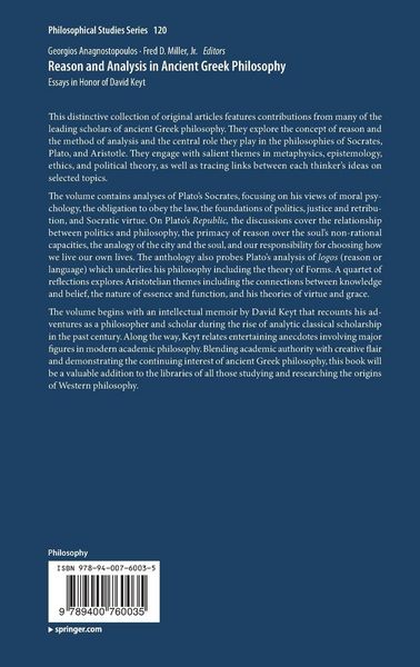 Produktbild: Reason and Analysis in Ancient Greek Philosophy