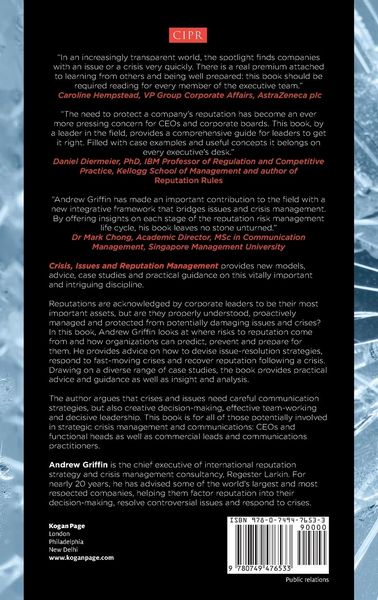 Produktbild: Crisis, Issues and Reputation Management
