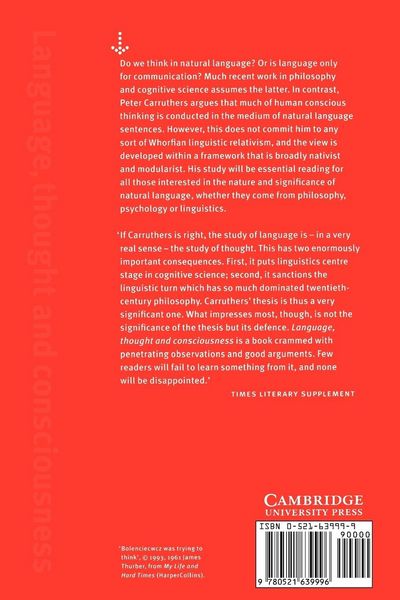 Produktbild: Language, Thought and Consciousness